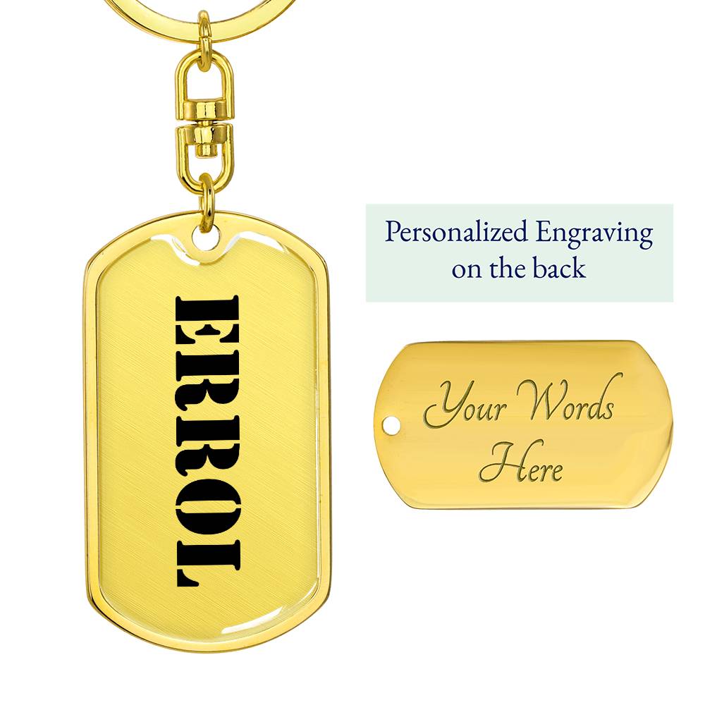 Errol - Luxury Dog Tag Keychain