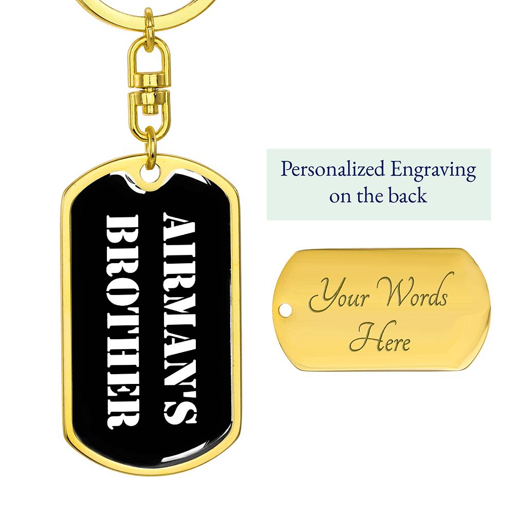 Airman's Brother v3 - Luxury Dog Tag Keychain