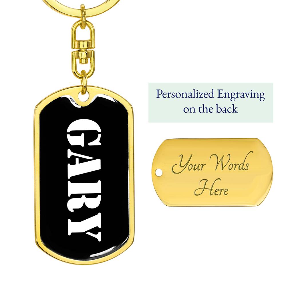 Gary v2 - Luxury Dog Tag Keychain