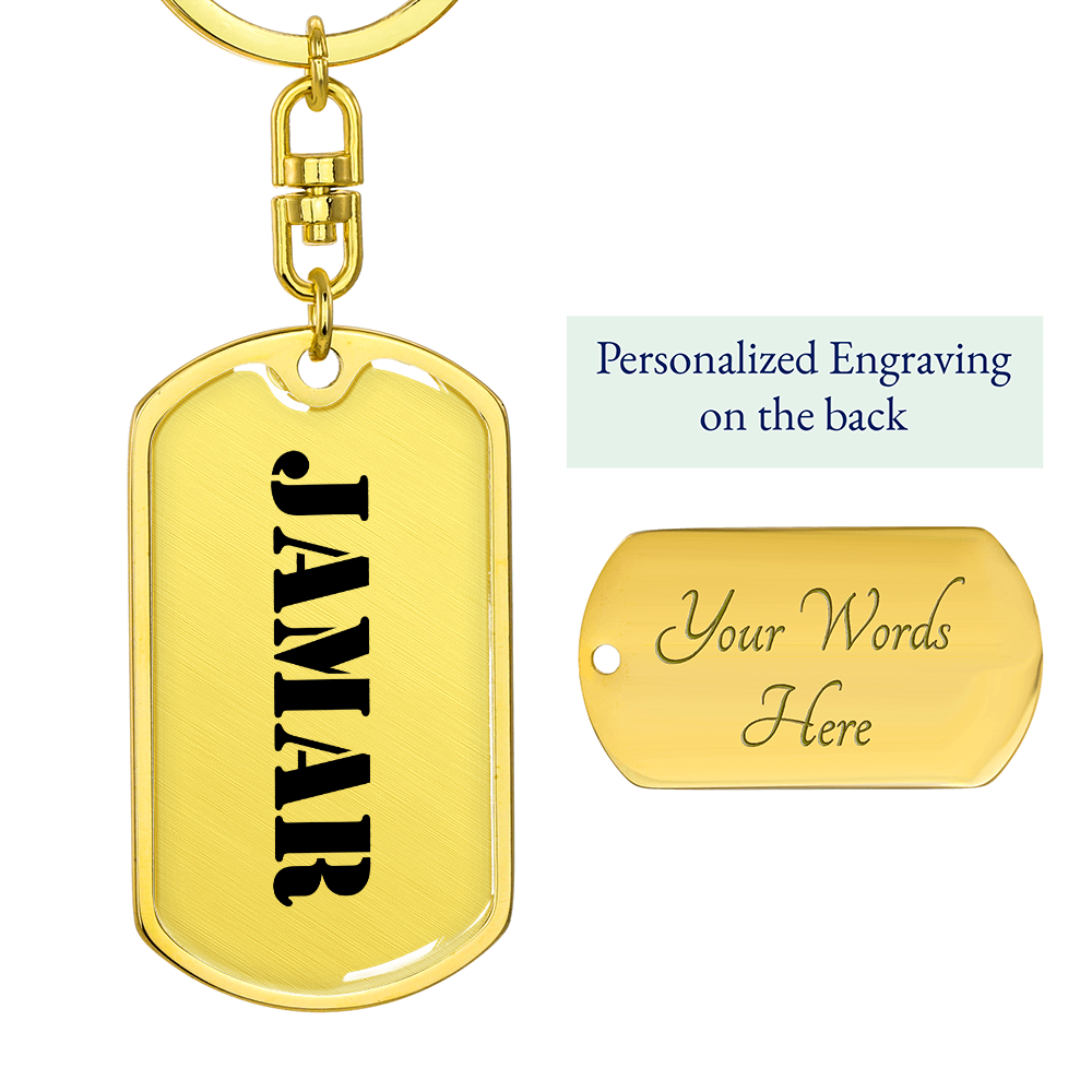 Jamar - Luxury Dog Tag Keychain