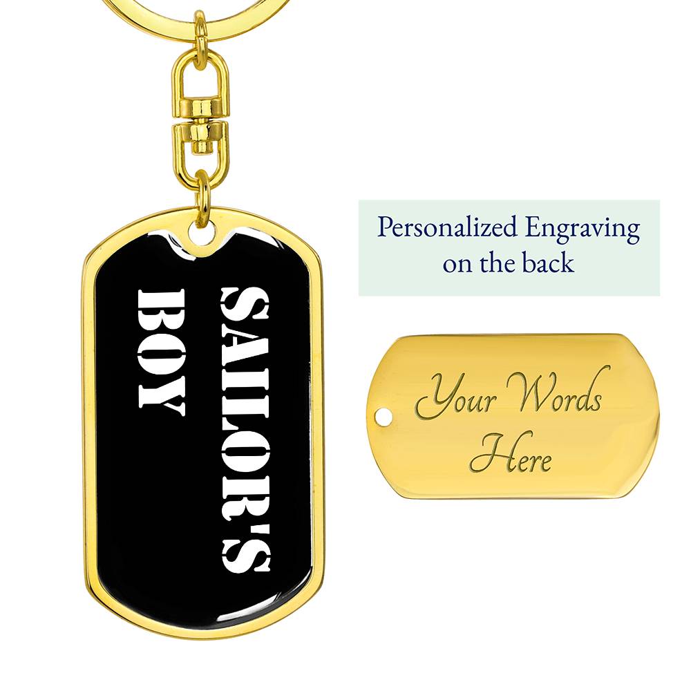 Sailor's Boy v3 - Luxury Dog Tag Keychain