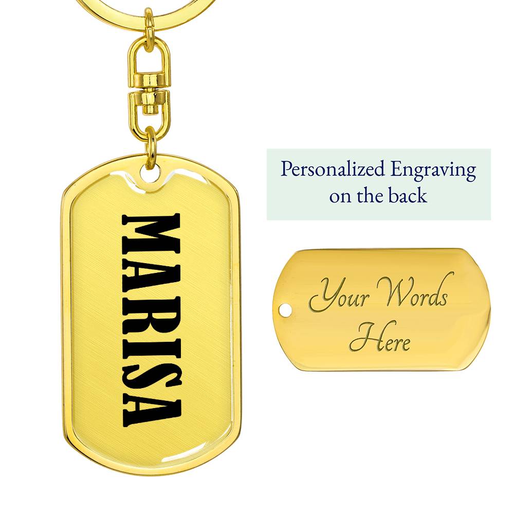 Marisa v01 - Luxury Dog Tag Keychain