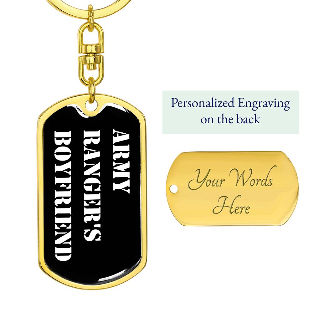 Army Ranger's Boyfriend v3 - Luxury Dog Tag Keychain