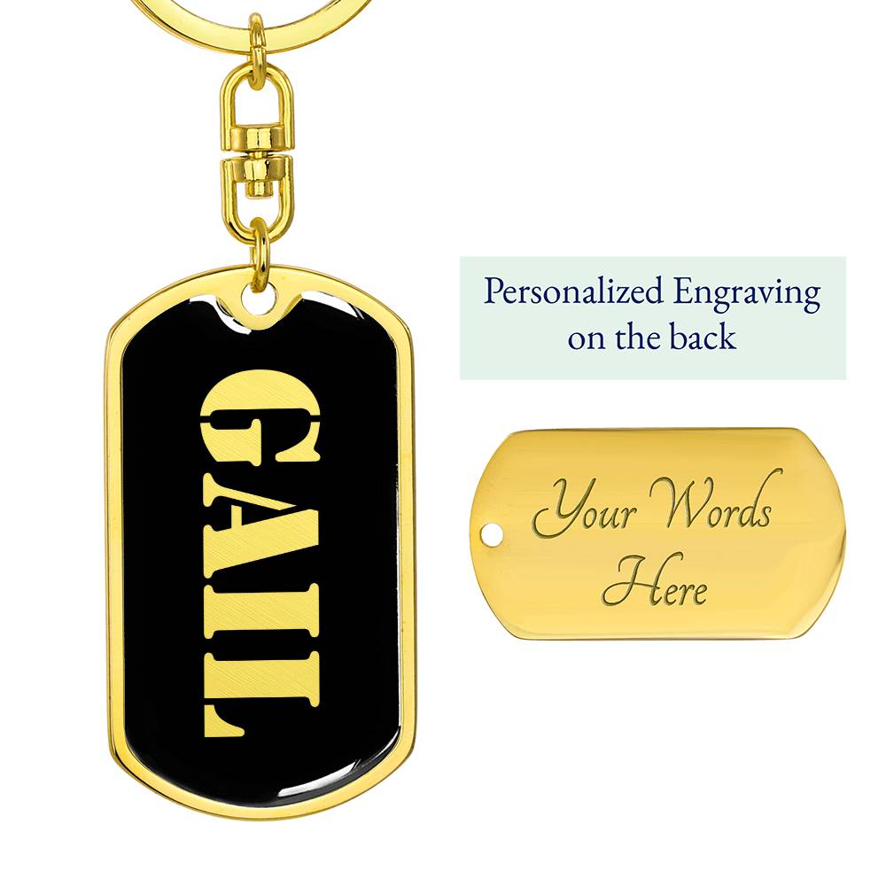 Gail v2 - Luxury Dog Tag Keychain