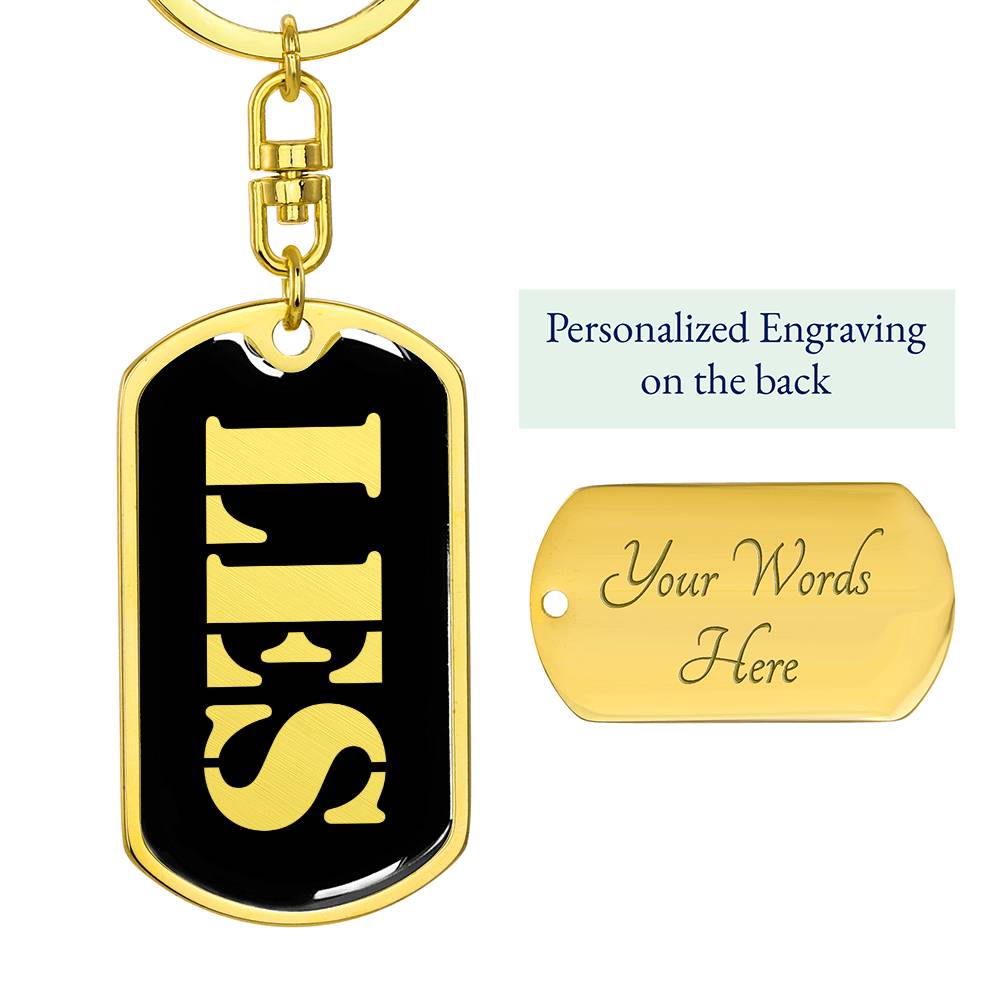 Les v2 - Luxury Dog Tag Keychain
