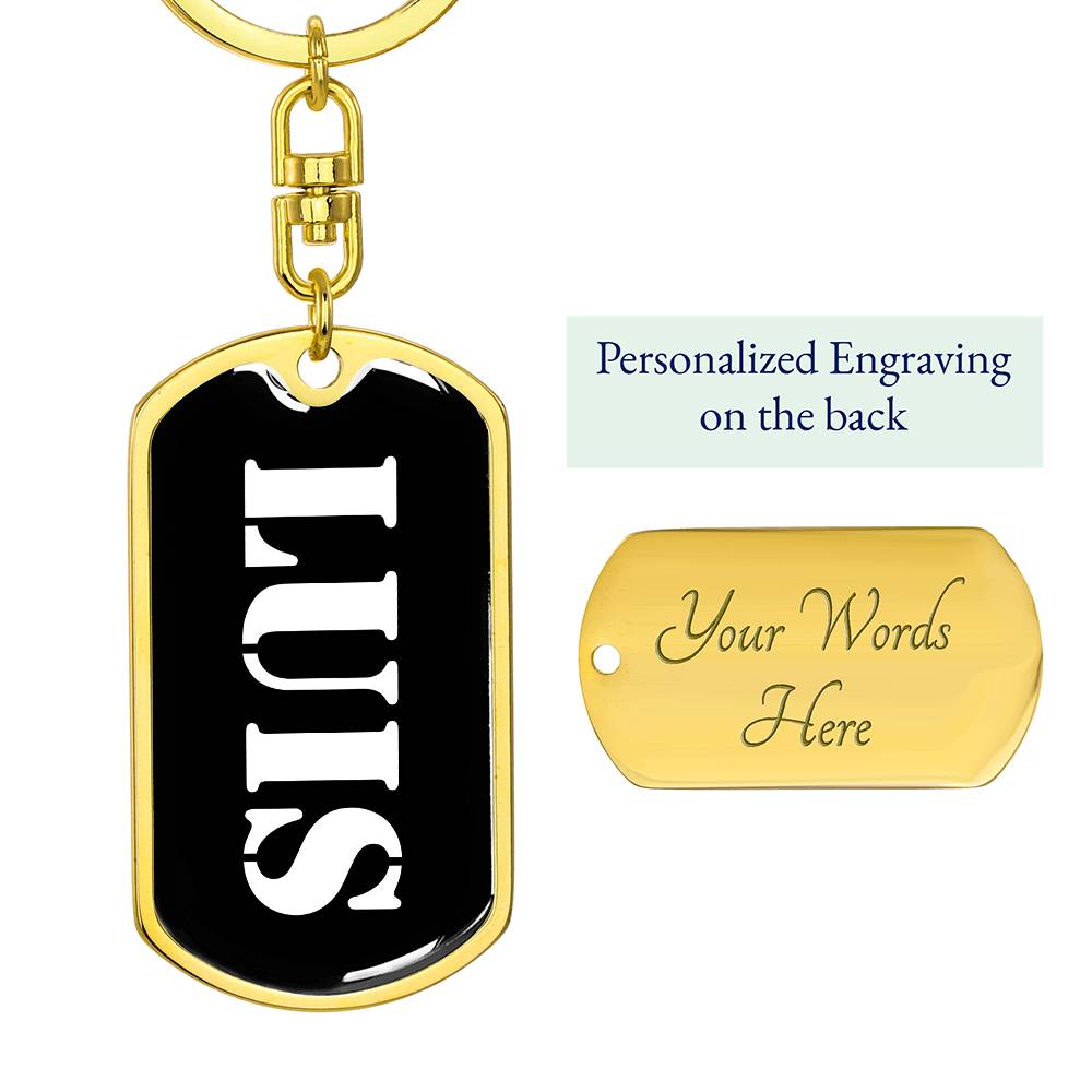 Luis v2 - Luxury Dog Tag Keychain