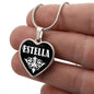 Estella v03 - Heart Pendant Luxury Necklace