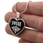 Josie v02 - Heart Pendant Luxury Necklace