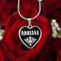 Adriana v03 - Heart Pendant Luxury Necklace
