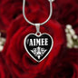Aimee v03 - Heart Pendant Luxury Necklace