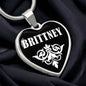 Brittney v03 - Heart Pendant Luxury Necklace