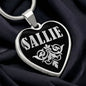 Sallie v02 - Heart Pendant Luxury Necklace