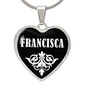 Francisca v03 - Heart Pendant Luxury Necklace