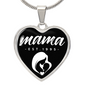 Mama, Est. 1995 v3 - Heart Pendant Luxury Necklace