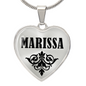 Marissa v01 - Heart Pendant Luxury Necklace