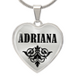 Adriana v01 - Heart Pendant Luxury Necklace