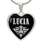 Lucia v02 - Heart Pendant Luxury Necklace