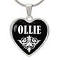 Ollie v03 - Heart Pendant Luxury Necklace