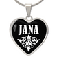 Jana v03 - Heart Pendant Luxury Necklace