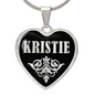 Kristie v02 - Heart Pendant Luxury Necklace