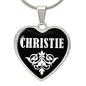 Christie v03 - Heart Pendant Luxury Necklace