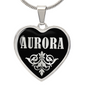 Aurora v02 - Heart Pendant Luxury Necklace