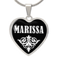 Marissa v03 - Heart Pendant Luxury Necklace