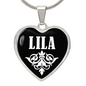 Lila v03 - Heart Pendant Luxury Necklace
