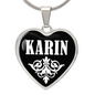 Karin v03 - Heart Pendant Luxury Necklace