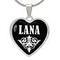 Lana v03 - Heart Pendant Luxury Necklace