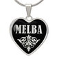 Melba v02 - Heart Pendant Luxury Necklace