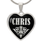 Chris v02 - Heart Pendant Luxury Necklace