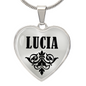 Lucia v01 - Heart Pendant Luxury Necklace