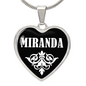 Miranda v03 - Heart Pendant Luxury Necklace