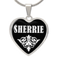 Sherrie v03 - Heart Pendant Luxury Necklace