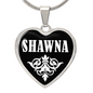 Shawna v03 - Heart Pendant Luxury Necklace