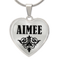 Aimee v01 - Heart Pendant Luxury Necklace