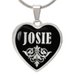 Josie v02 - Heart Pendant Luxury Necklace