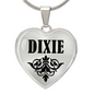 Dixie v01 - Heart Pendant Luxury Necklace