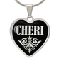 Cheri v02 - Heart Pendant Luxury Necklace
