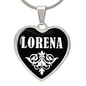 Lorena v03 - Heart Pendant Luxury Necklace