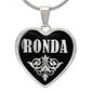 Ronda v02 - Heart Pendant Luxury Necklace