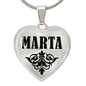 Marta v01 - Heart Pendant Luxury Necklace