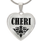 Cheri v01 - Heart Pendant Luxury Necklace