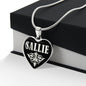 Sallie v02 - Heart Pendant Luxury Necklace