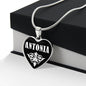 Antonia v03 - Heart Pendant Luxury Necklace