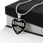 Lenora v02 - Heart Pendant Luxury Necklace