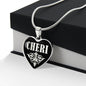 Cheri v02 - Heart Pendant Luxury Necklace