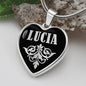 Lucia v02 - Heart Pendant Luxury Necklace
