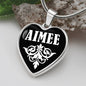 Aimee v03 - Heart Pendant Luxury Necklace